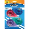 Wite-Out EZ Correct Correction Tape, Non-Refillable, 1/6" x 400", 4/Pack