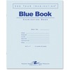 Exam Blue Book, Legal Rule, 8-1/2 x 7, White, 12 Sheets/24 Pages