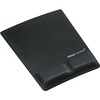 Memory Foam Wrist Support w/Attached Mouse Pad, Black