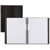NotePro Notebook, College Ruled, 8.5" x 11", White Paper, Black Cover, 300 Ruled Sheets