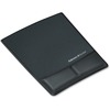 Memory Foam Wrist Rest w/Attached Mouse Pad, Black