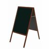 Magnetic Wet Erase Board, 27x34, Black, Cherry Wood Frame