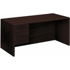 10500 Series "L" Left 3/4-Height Pedestal Desk, 66 x 30 x 29-1/2, Mahogany