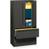 700 Series Lateral File w/Storage Cabinet, 36w x 19-1/4d, Charcoal