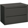 700 Series Two-Drawer Lateral File, 42w x 19-1/4d, Charcoal