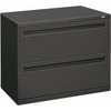 700 Series Two-Drawer Lateral File, 36w x 19-1/4d, Charcoal