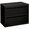 700 Series Two-Drawer Lateral File, 36w x 19-1/4d, Black