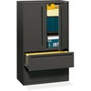 700 Series Lateral File w/Storage Cabinet, 42w x 19-1/4d, Charcoal