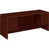 10700 Kneespace Credenza, 3/4 Height Pedestals, 72w x 24d x 29 1/2h, Mahogany