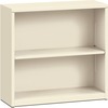 Metal Bookcase, Two-Shelf, 34-1/2w x 12-5/8d x 29h, Putty