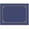 Certificate/Document Cover, 12 1/2 x 9 3/4, Metallic Blue, 6/Pack