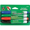 White System Dry Erase Marker, Chisel Tip, Assorted Colors, 4/Set