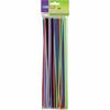 Regular Stems, 12" x 4mm, Metal Wire, Polyester, Assorted, 100/Pack