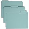 Colored Pressboard Fastener Folders, Letter, 1/3 Cut, Blue, 25/Box