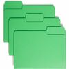 SuperTab Colored File Folders, 1/3 Cut, Letter, Green, 100/Box