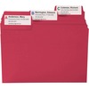 SuperTab Colored File Folders, 1/3 Cut, Letter, Red, 100/Box