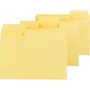 SuperTab Colored File Folders, 1/3 Cut, Letter, Yellow, 100/Box