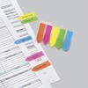 SeeNotes Transparent-Film Arrow Page Flags, Assorted Colors, 50/Pad, 5 Pads