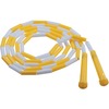 Segmented Plastic Jump Rope, 8ft, Yellow/White