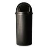 Marshal Classic Container, Round Trash Can, 15 gal, Black