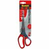 Precision Scissors, Pointed, 8" Length, 3-1/8" Cut, Gray/Red