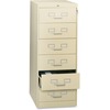 Six-Drawer Multimedia Cabinet for 6 x 9 Cards, 21-1/4w x 52h, Putty
