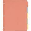 Plain Tab Write & Erase Dividers, 5 Tabs, Multicolor, 36/BX