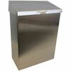 Wall Mount Sanitary Napkin Receptacle, 8 x 4 x 11, Stainless Steel