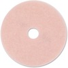 Eraser Burnish Floor Pad 3600, 20", Pink, 5/Carton