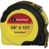 ExtraMark Power Tape, 5/8" x 12ft, Steel, Yellow/Black