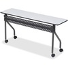 OfficeWorks Mobile Training Table, Rectangular, 72w x 18d x 29h, Gray/Charcoal