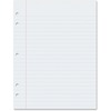 Composition Paper, Red Margin, 5-Hole Punched, 8 x 10-1/2, White, 500 Shts/Pk