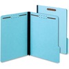 Earthwise Heavy-Duty Pressboard Folders, 1/3 Cut Tab, Letter, Light Blue, 25/Box