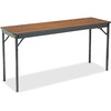 Special Size Folding Table, Rectangular, 60w x 18d x 30h, Walnut/Black