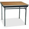 Special Size Folding Table, Square, 36w x 36d x 30h, Walnut/Black