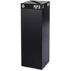 Public Square Recycling Container, Square, Steel, 42gal, Black