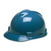 V-Gard Hard Hats, Fas-Trac Ratchet Suspension, Size 6 1/2 - 8, Blue