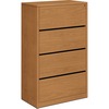 10500 Series Four-Drawer Lateral File, 36w x 20d x 59-1/8h, Harvest