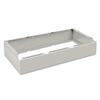 Three Wide Closed Locker Base, 36w x 18d x 6h, Medium Gray