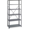 Commercial Steel Shelving Unit, Six-Shelf, 36w x 12d x 75h, Dark Gray