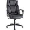 Alera Fraze Series Executive High-Back Swivel/Tilt Bonded Leather Chair, Supports 275 lb, 17.71" to 21.65" Seat Height, Black
