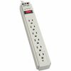 Protect It! Surge Suppressor, 6 Outlets, 15 ft Cord, 790 Joules, Gray