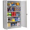 Jumbo Steel Storage Cabinet, 48w x 24d x 78h, Light Gray