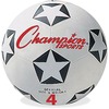 Rubber Sports Ball, For Soccer, No. 4, White/Black