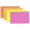 Die Cut Paper Signs,  6 3/8 x 10 1/8, Rectangle, Assorted Colors, Pack of 36 Ea