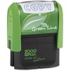 Green Line Message Stamp, Copy, 1 1/2 x 9/16, Blue