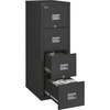 Patriot Insulated Four-Drawer Fire File, 17-3/4w x 25d x 52-3/4h, Black