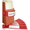 File Pocket Handles, 9-5/8 x 2, Red/White, 48/Pack