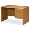 10700 Series Single 3/4 Right Pedestal Desk, 48w x 30d x 29 1/2h, Harvest