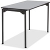 Maxx Legroom Rectangular Folding Table, 48w x 24d x 29-1/2h, Gray/Charcoal